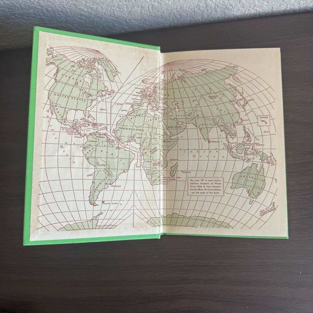 Vintage‎ Your Will Be Done On Earth Book Jehovah's Witnesses Green Embossed Book - Picture 2 of 6